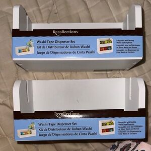 Recollections White Washi Tape Dispenser Kit- never used, but missing one stick